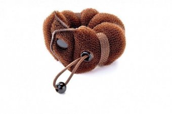 Валик для волос для создания прически «ПУЧОК» коричневый цвет, 18,5х3х3см KZ 0359