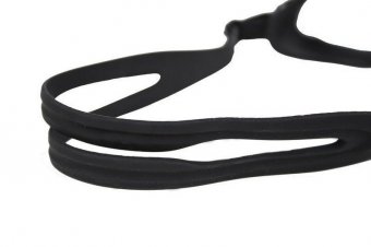 Очки для плавания серия "Регуляр" черные, цвет линзы - серый SF 0392