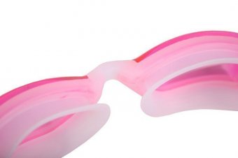 Очки для плавания серия "Комфорт+" розовые, цвет линзы - прозрачный SF 0391
