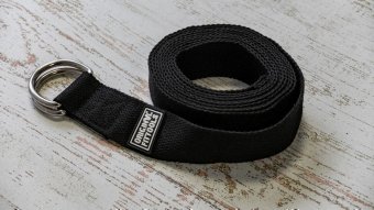Ремешок для йоги 304 см, черный, арт. FT-YSTP-BLACK