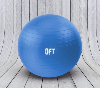 Гимнастический мяч 75 см синий с насосом, арт. FT-GBR-75BS