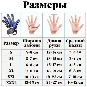 Реабилитационная перчатка, тренажер для пальцев рук ANYSMART левая рука L