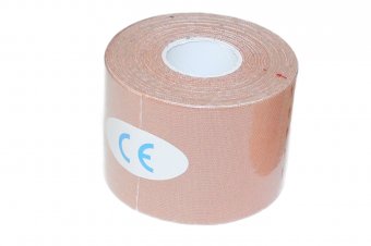 Кинезио лента 5 м*5 см, бежевая (Physio Tape, beige)