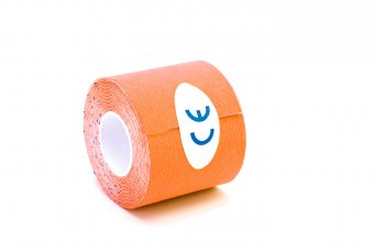 Кинезио лента 5 м*5 см, оранжевая (Physio Tape, orange)