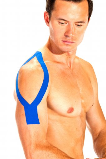 Кинезио лента 5 м*5 см, синяя (Physio Tape, dark blue)