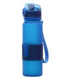Бутылка силиконовая «Compact Drink» голубая