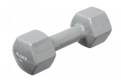 Гантель обрезиненная, серая 5 кг SF 0538