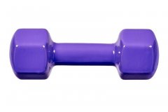 Гантель обрезиненная, фиолетовая 4 кг SF 0537
