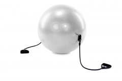 Мяч для фитнеса «Фитбол-65» (Fitness Ball with expanders, grey)