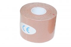 Кинезио лента 5 м*5 см, бежевая (Physio Tape, beige)